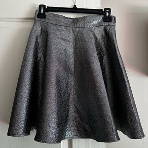 H&M Metallic High Waist Skirt